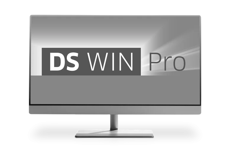 DS-Win Logo auf einem Bildschirm dargestellt