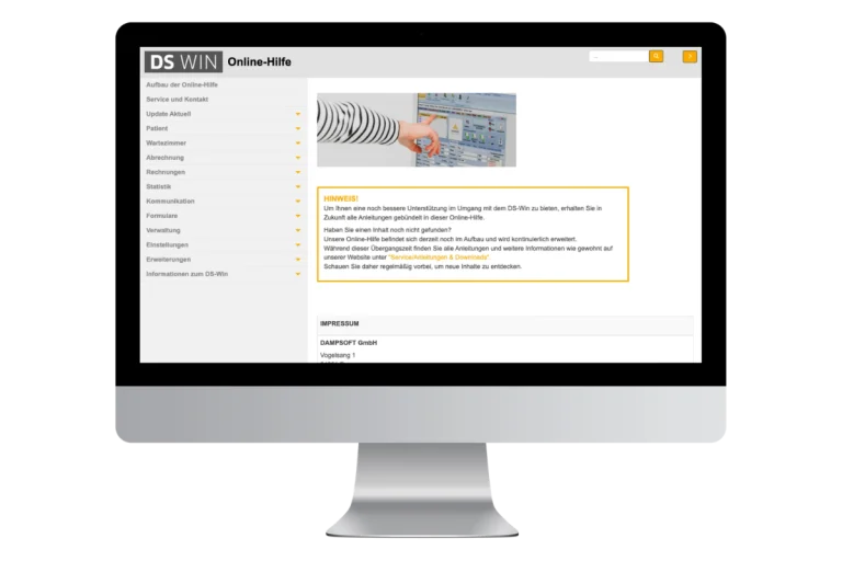 Dampsoft DS-Win Online-Hilfe