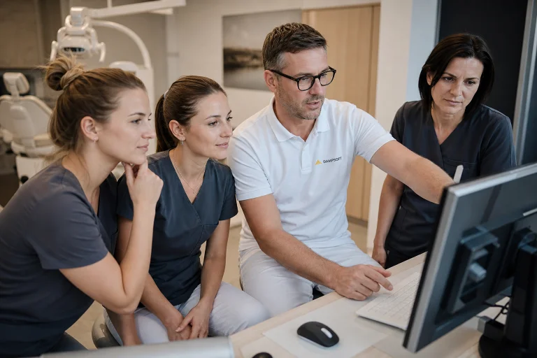 praxisnahe Vor-Ort-Schulung für Zahnarztteams im Behandlungsraum