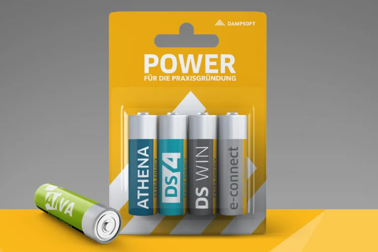 Batterien mit den Produkten von Dampsoft