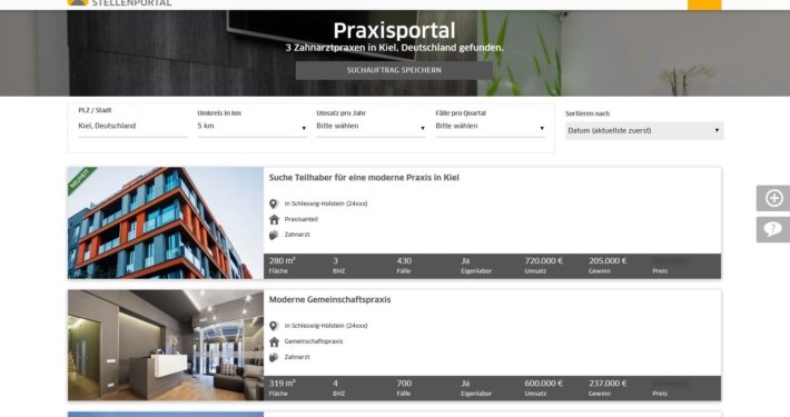 Praxis und Stellenportal