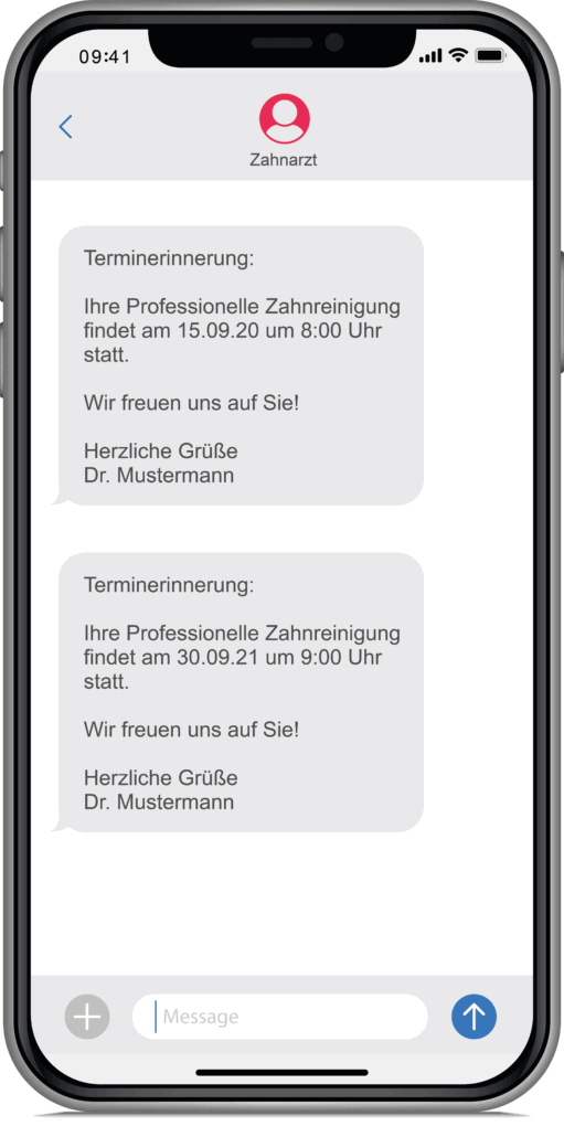 sms terminerinnerung dampsoft