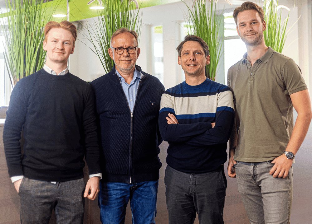 Dampsoft x Stadermann: Tom Stadermann; Holger Stadermann, Dr. Andrej Teterin und Till Stadermann