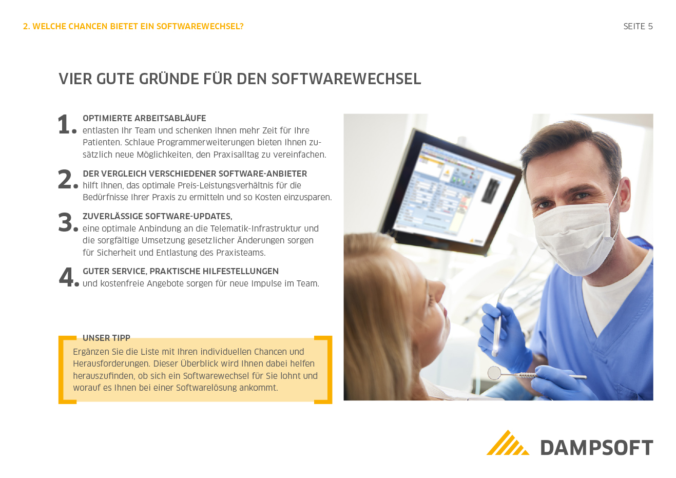 Dampsoft - Whitepaper Softwarewechsel - Leseprobe 4