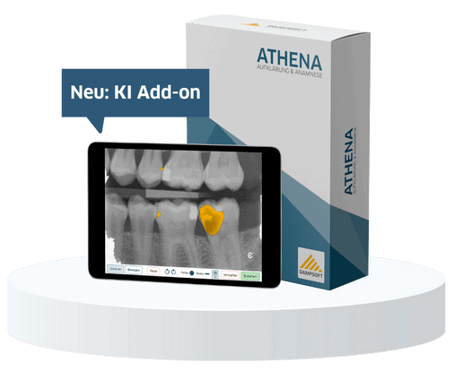 Digitale Anamnese und Aufklärung mit der Athena-App, jetzt auch mit KI.
