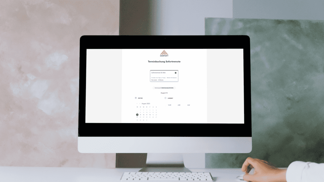Dampsoft - DS-Win - Terminbuchung Sofortremote