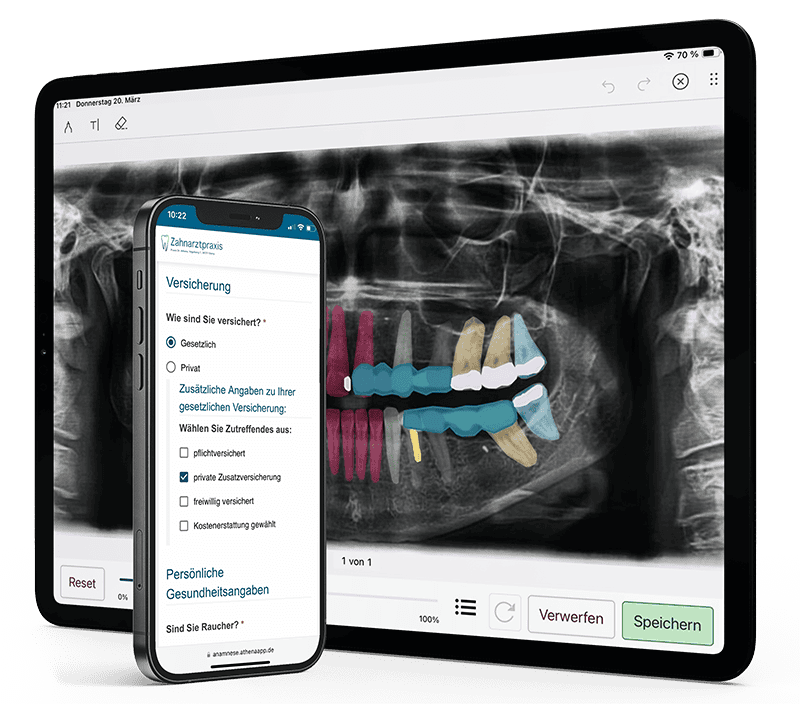 Athena Add-ons KI und Smartphone Anamnese