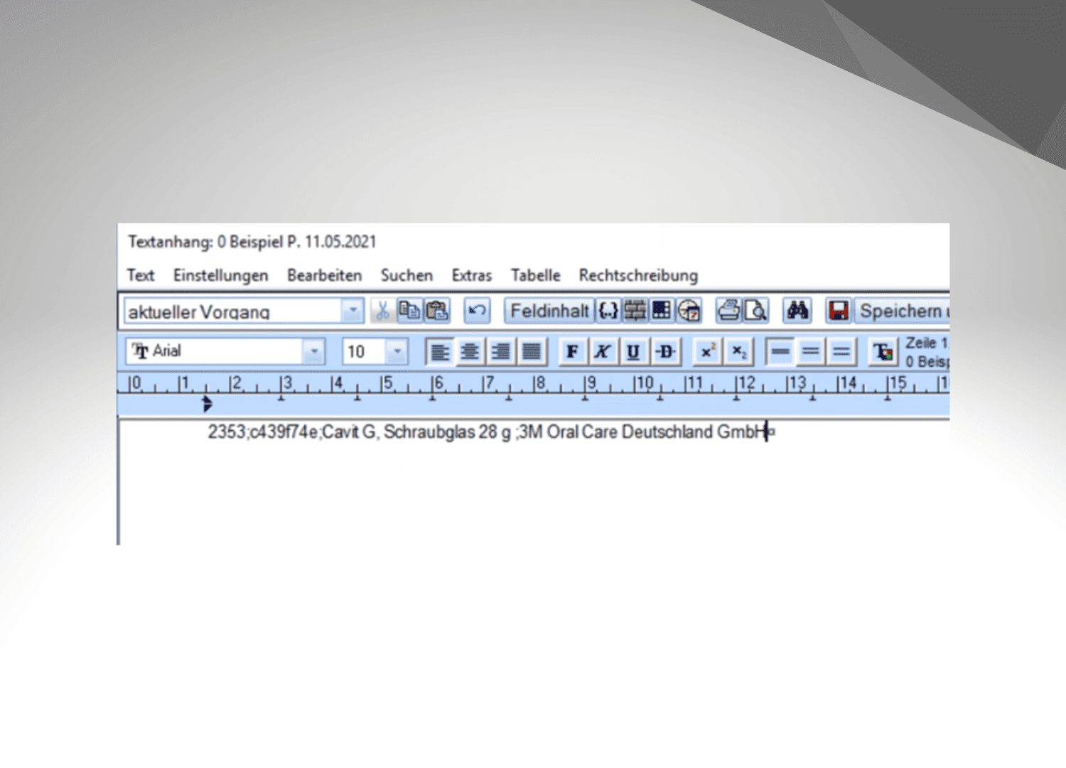 Chargendokumentation im DS-Win von Dampsoft mit Wawibox - Schritt 3