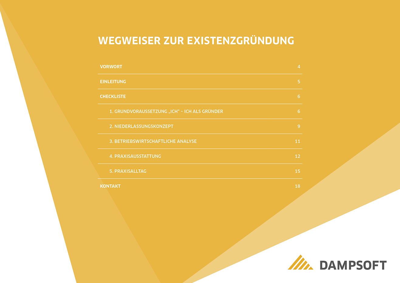 Dampsoft-Checkliste für Praxisgruender