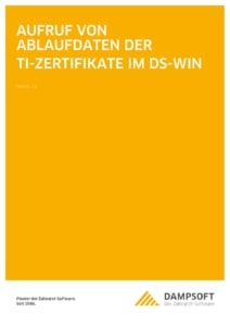 Dampsoft - Titelbild Aufruf von Ablaufdaten der TI-Zertifikate