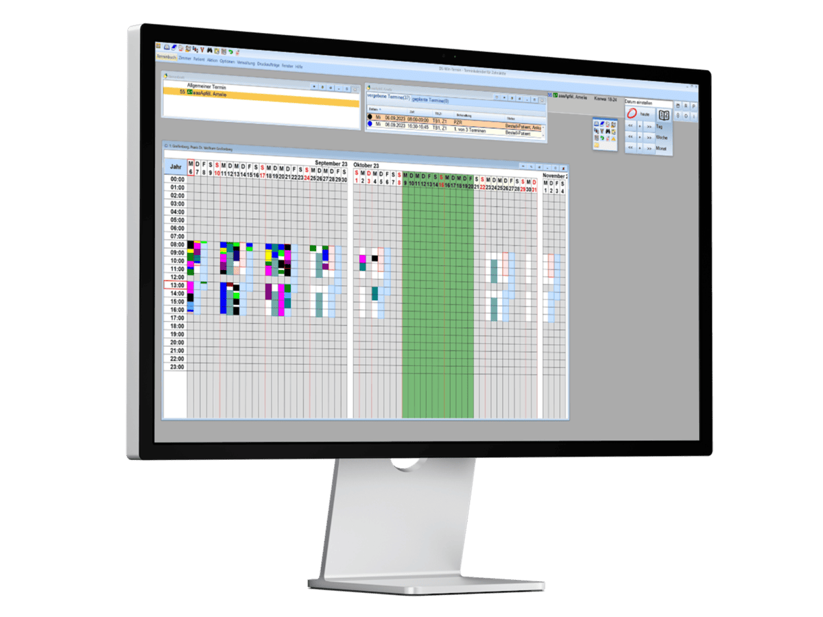 DS-Win Erweiterung Terminmanagement: Funktion Individuelle Terminbücher